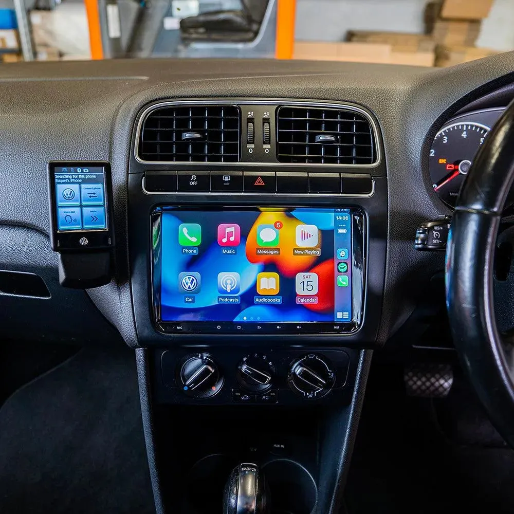 Volkswagen Polo Head Unit Upgrade Kit 9 Inch dari Joy368 dengan layar sentuh